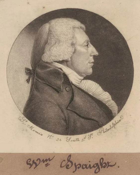 Framed Print : William Spaight, 1798. Creator: Charles Balthazar Julien Fevret de Saint-Memin Framed Print : William Spaight, 1798. Creator: Charles Balthazar Julien Fevret de Saint-Memin