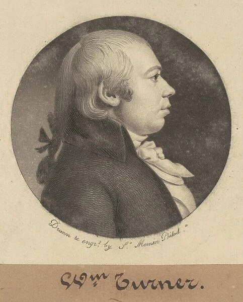 William Turner, 1800. Creator: Charles Balthazar Julien Fevret de Saint-Memin