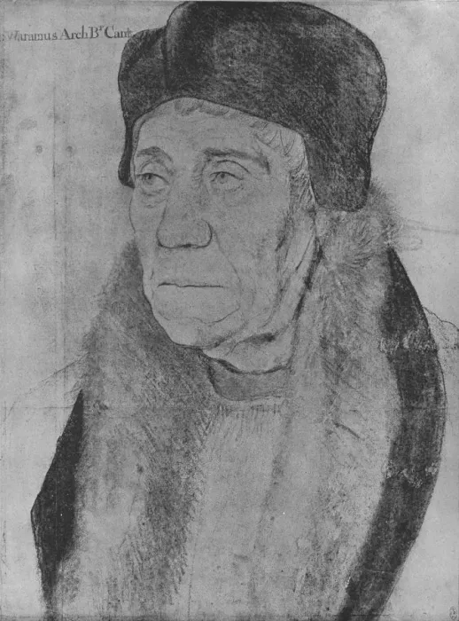 Framed Print : William Warham, Archbishop of Canterbury, 1527 (1945). Artist: Hans Holbein the Younger Framed Print : William Warham, Archbishop of Canterbury, 1527 (1945). Artist: Hans Holbein the Younger
