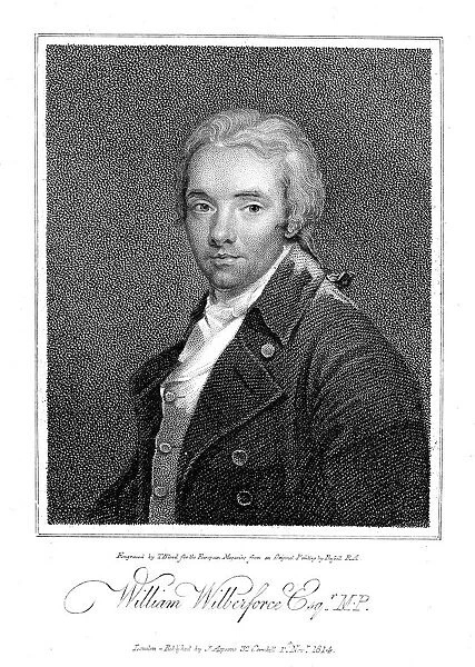 William Wilberforce, English philanthropist and anti-slavery campaigner, 1814