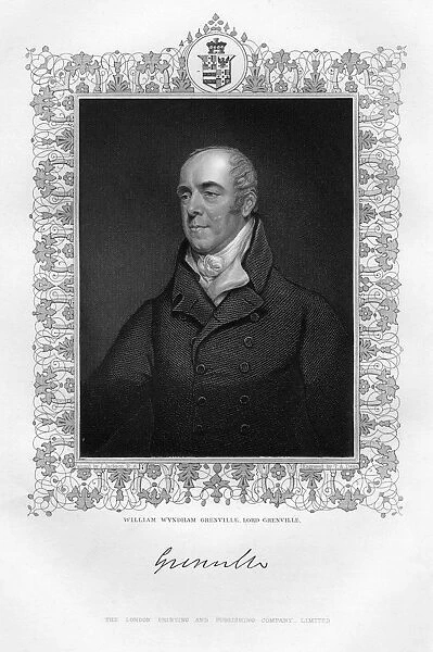 William Wyndham Grenville (1759-1834), 1st Baron Grenville, English politician, 19th century. Artist: TA Dean