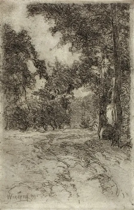 Framed Print : Williams Creek, 1911. Creator: William Forsyth Framed Print : Williams Creek, 1911. Creator: William Forsyth