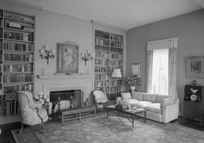 Framed Print : Williams Paley, residence in Manhasset, Long Island, 1942. Creator: Gottscho-Schleisner, Inc Framed Print : Williams Paley, residence in Manhasset, Long Island, 1942. Creator: Gottscho-Schleisner, Inc