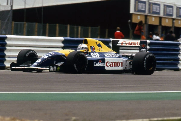 Williams Renault FW14B Ricardo Patrese, 1992 British Grand Prix, Silverstone. Creator: Unknown