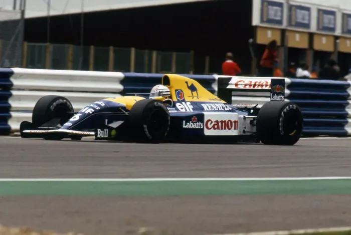 Framed Print : Williams Renault FW14B Ricardo Patrese, 1992 British Grand Prix, Silverstone. Creator: Unknown Framed Print : Williams Renault FW14B Ricardo Patrese, 1992 British Grand Prix, Silverstone. Creator: Unknown