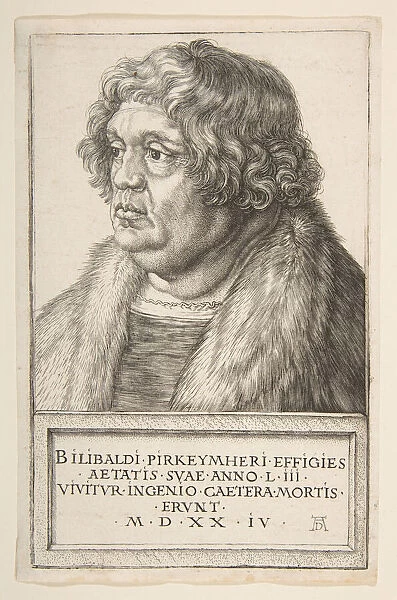 Willibald Pirckheimer, 1524. Creator: Albrecht Durer