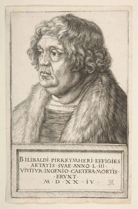 Framed Print : Willibald Pirckheimer, 1524. Creator: Albrecht Durer Framed Print : Willibald Pirckheimer, 1524. Creator: Albrecht Durer