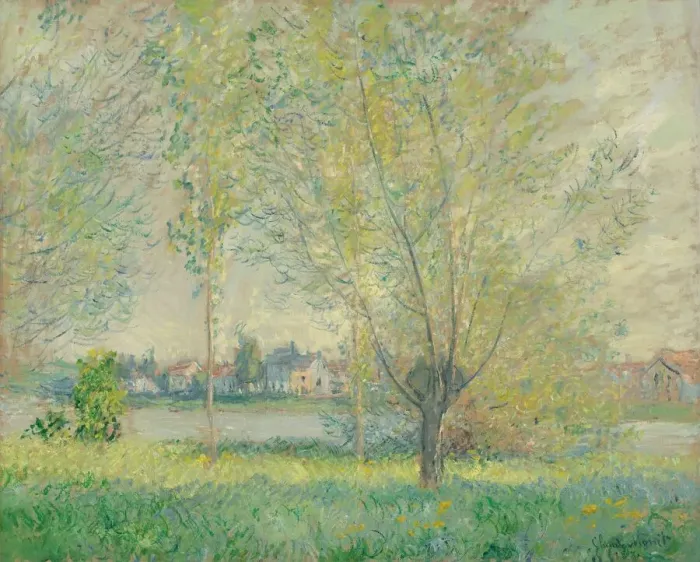 Framed Print : The Willows, 1880. Creator: Claude Monet