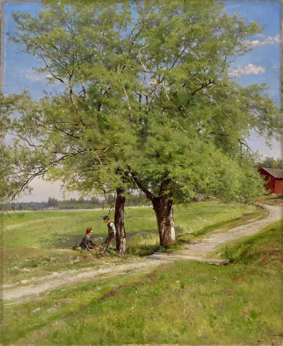 Framed Print : Willows, 1897. Creator: Hjalmar Munsterhjelm Framed Print : Willows, 1897. Creator: Hjalmar Munsterhjelm