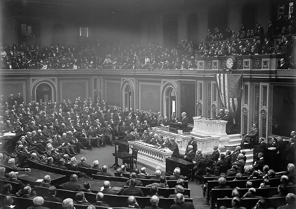 Wilson Before Congress... 3 February 1917. Creator: Harris & Ewing. Wilson Before Congress... 3 February 1917. Creator: Harris & Ewing