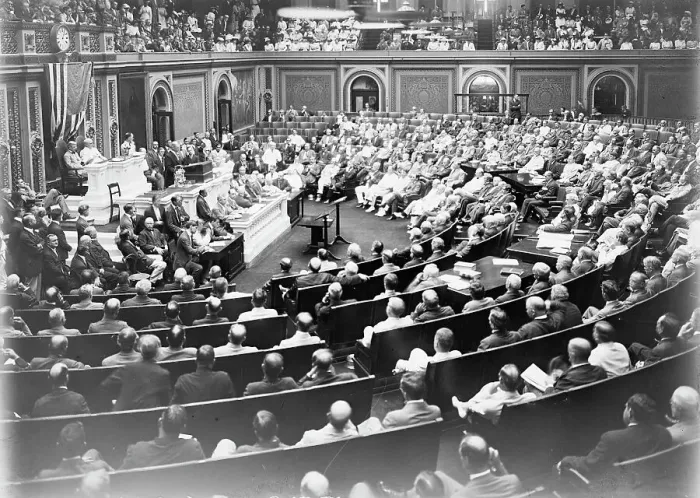 Framed Print : Wilson Delivering Address On Foreign Affairs, 1917. Creator: Harris & Ewing. Wilson Delivering Address On Foreign Affairs, 1917. Creator: Harris & Ewing Framed Print : Wilson Delivering Address On Foreign Affairs, 1917. Creator: Harris & Ewing. Wilson Delivering Address On Foreign Affairs, 1917. Creator: Harris & Ewing