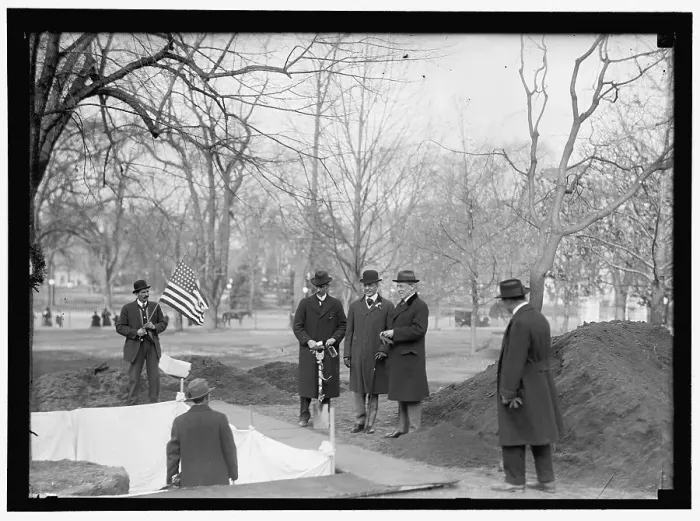 Framed Print : Wilson, Woodrow, at tree planting, between 1909 and 1923. Creator: Harris & Ewing. Wilson, Woodrow, at tree planting, between 1909 and 1923. Creator: Harris & Ewing Framed Print : Wilson, Woodrow, at tree planting, between 1909 and 1923. Creator: Harris & Ewing. Wilson, Woodrow, at tree planting, between 1909 and 1923. Creator: Harris & Ewing