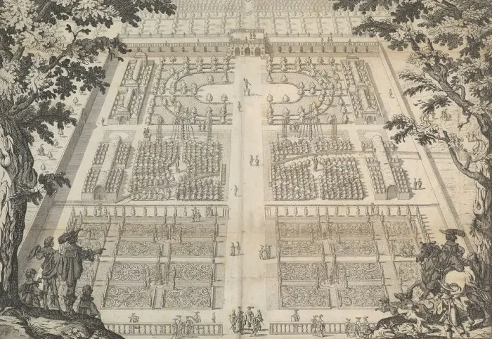Framed Print : Wilton Garden, plate 1, ca. 1640. Creator: Isaac de Caus Framed Print : Wilton Garden, plate 1, ca. 1640. Creator: Isaac de Caus