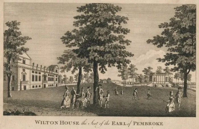 Framed Print : Wilton House the Seat of the Earl of Pembroke, 1779. Creator: Unknown Framed Print : Wilton House the Seat of the Earl of Pembroke, 1779. Creator: Unknown