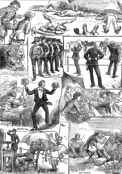 Framed Print : Wimbledon workers, 1881. Creator: Joseph Swain Framed Print : Wimbledon workers, 1881. Creator: Joseph Swain