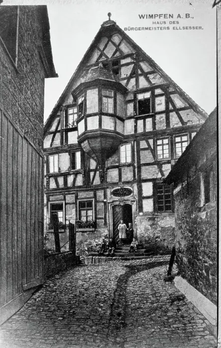 Framed Print : Wimpfen A.B. Haus Des Burgermeisters Ellsesser. Creator: Unknown Framed Print : Wimpfen A.B. Haus Des Burgermeisters Ellsesser. Creator: Unknown