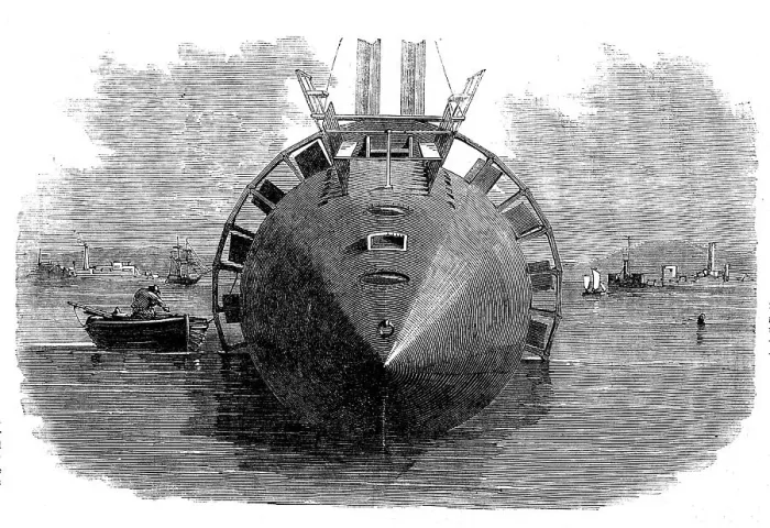 Framed Print : The Winans Steam-vessel - end view, 1858. Creator: Unknown Framed Print : The Winans Steam-vessel - end view, 1858. Creator: Unknown