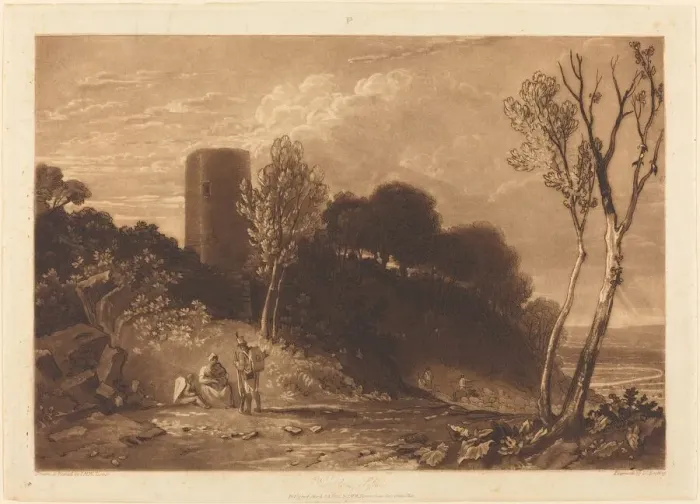Framed Print : Winchelsea, Sussex, published 1812. Creator: JMW Turner Framed Print : Winchelsea, Sussex, published 1812. Creator: JMW Turner