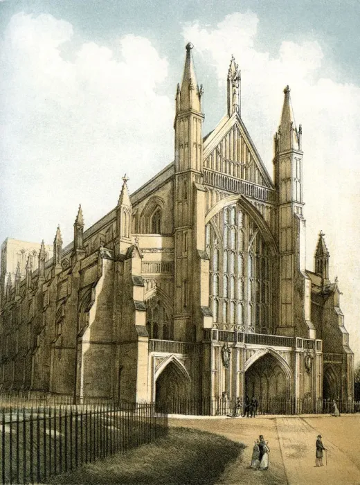 Framed Print : Winchester Cathedral, Hampshire, c1870. Artist: Stannard & Son Framed Print : Winchester Cathedral, Hampshire, c1870. Artist: Stannard & Son