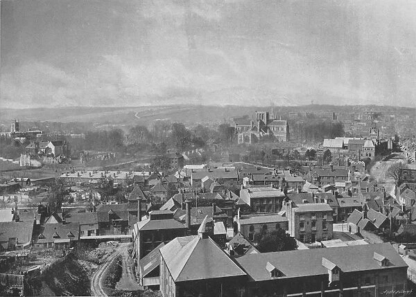 Winchester, from St. Giles Hill, c1896. Artist: Henry William Salmon
