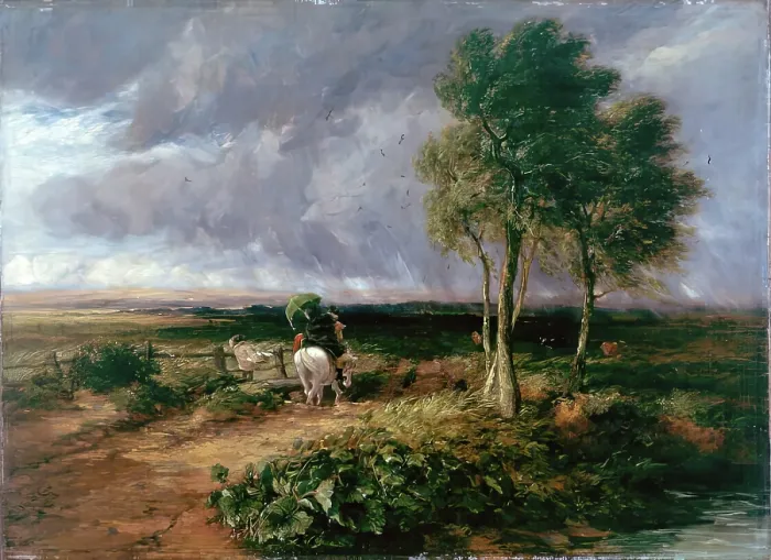 Framed Print : Wind, Rain and Sunshine, 1845. Creator: David Cox the Elder Framed Print : Wind, Rain and Sunshine, 1845. Creator: David Cox the Elder