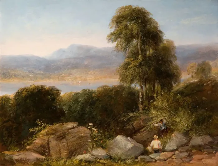 Framed Print : Windermere, 1844. Creator: David Cox the elder Framed Print : Windermere, 1844. Creator: David Cox the elder