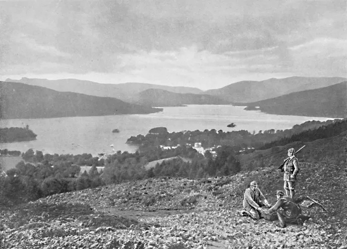 Framed Print : Windermere and Bowness, from Brantfell, c1896. Artist: Green Brothers Framed Print : Windermere and Bowness, from Brantfell, c1896. Artist: Green Brothers