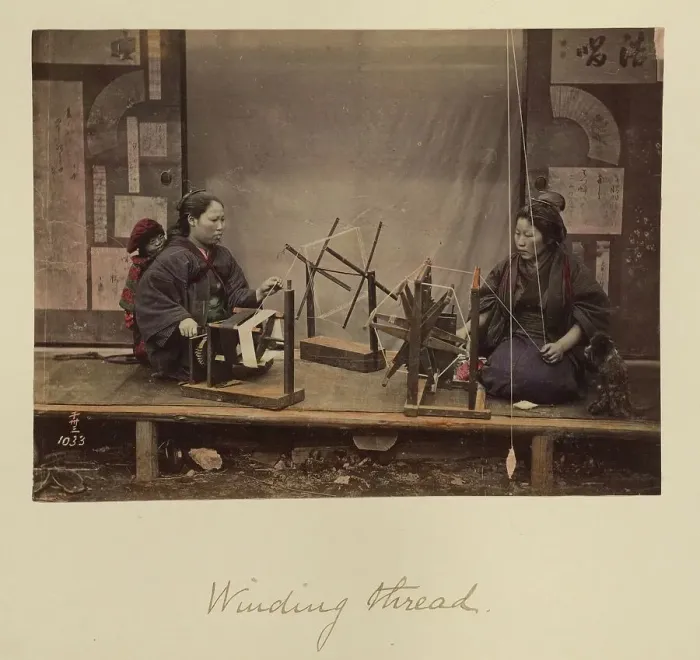 Framed Print : Winding Thread, about 1873-1883. Creator: Shinichi Suzuki I Framed Print : Winding Thread, about 1873-1883. Creator: Shinichi Suzuki I