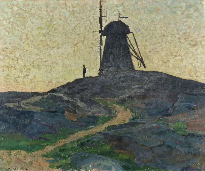 Framed Print : The Windmill. Creator: Carl Wilhelmson Framed Print : The Windmill. Creator: Carl Wilhelmson