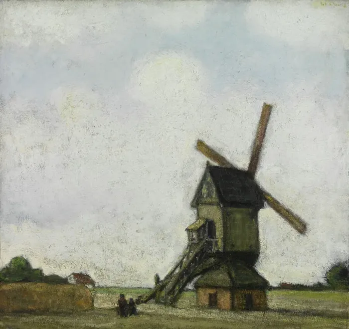 Framed Print : Windmill in the Kempen, 1923. Creator: Jakob Smits Framed Print : Windmill in the Kempen, 1923. Creator: Jakob Smits