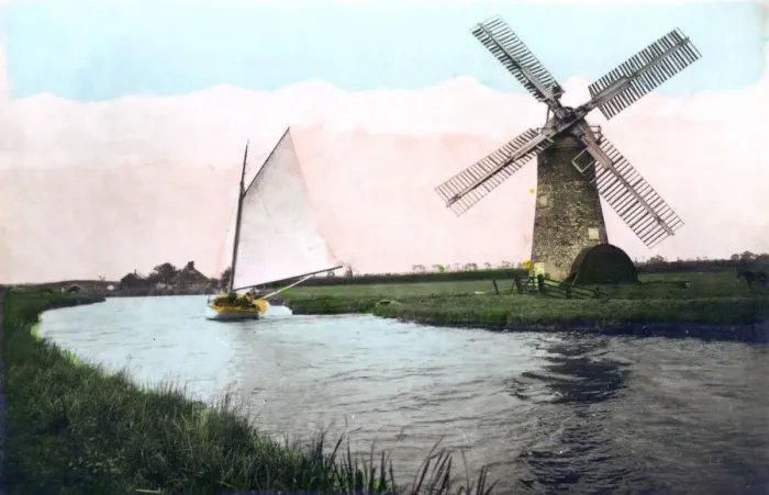 Framed Print : A windmill on the Norfolk Broads, Norfolk, 1926. Artist: Cavenders Ltd Framed Print : A windmill on the Norfolk Broads, Norfolk, 1926. Artist: Cavenders Ltd