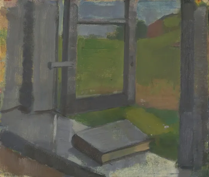 Framed Print : The Window, 1917. Creator: Johan Johansson Framed Print : The Window, 1917. Creator: Johan Johansson