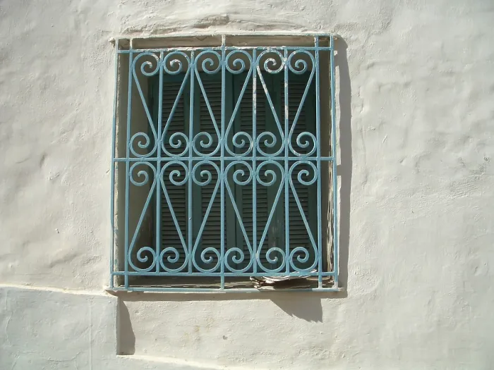 Framed Print : Window grille, Sousse, Tunisia, 2009. Creator: Amanda Waite Framed Print : Window grille, Sousse, Tunisia, 2009. Creator: Amanda Waite
