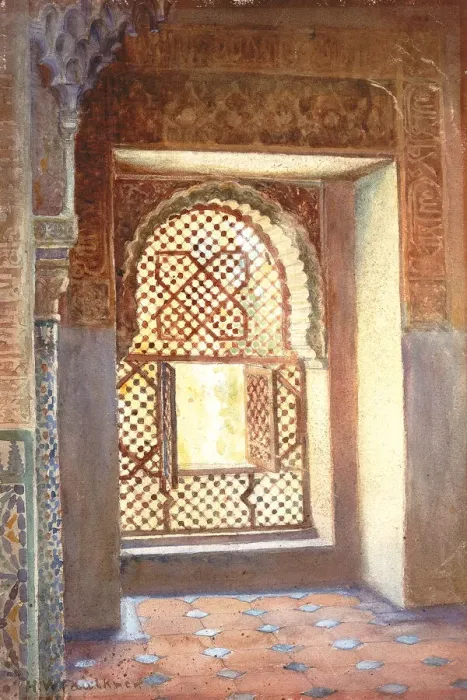 Framed Print : A Window in the Hall of Justice, 1906. Creator: Herbert W. Faulkner Framed Print : A Window in the Hall of Justice, 1906. Creator: Herbert W. Faulkner