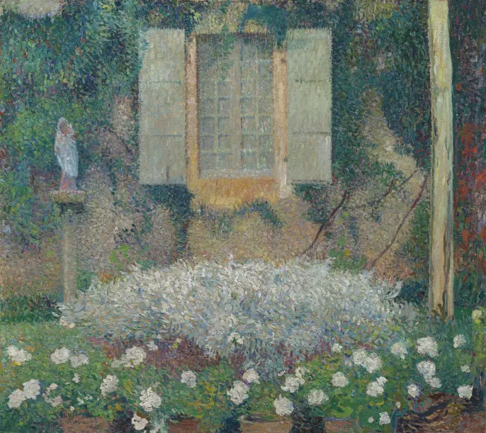 Framed Print : Window Of The Kitchen On The Garden At Marquayrol, c. 1916. Artist: Martin, Henri (1860-1943) Framed Print : Window Of The Kitchen On The Garden At Marquayrol, c. 1916. Artist: Martin, Henri (1860-1943)