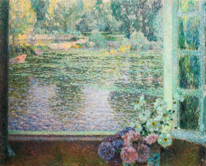 Framed Print : Window On The River. Creator: Le Sidaner, Henri (1862-1939) Framed Print : Window On The River. Creator: Le Sidaner, Henri (1862-1939)