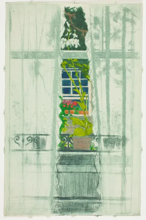 Framed Print : A Window Seen Through a Window, 1897. Creator: Theodore Roussel