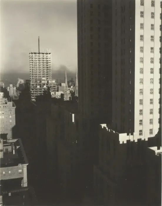 Framed Print : From My Window at the Shelton, West, 1931. Creator: Alfred Stieglitz Framed Print : From My Window at the Shelton, West, 1931. Creator: Alfred Stieglitz