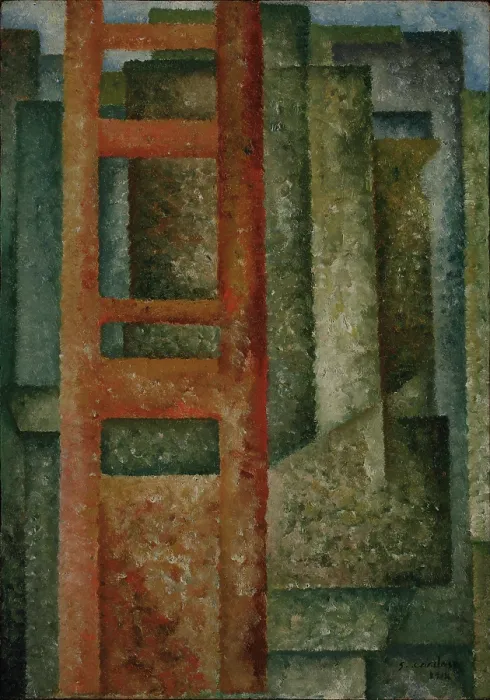 Framed Print : Through the Windows (Unfolding - Intersection), 1914. Creator: Souza-Cardoso, Amadeo de (1887-1918) Framed Print : Through the Windows (Unfolding - Intersection), 1914. Creator: Souza-Cardoso, Amadeo de (1887-1918)