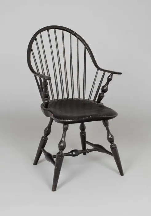 Framed Print : Windsor Armchair, early 19th century. Creator: Job B. Coffin Framed Print : Windsor Armchair, early 19th century. Creator: Job B. Coffin