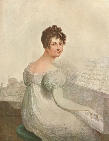 Windsor Castle, 1821. Georgina Quentin mistress of King George IV (1762-1830), 1911