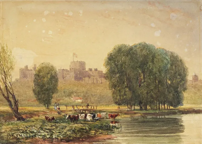 Framed Print : Windsor Castle, 1834. Creator: David Cox the Elder