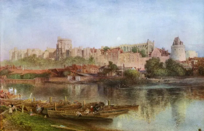 Framed Print : Windsor Castle, 1889, (1912). Artist: Alfred William Hunt Framed Print : Windsor Castle, 1889, (1912). Artist: Alfred William Hunt