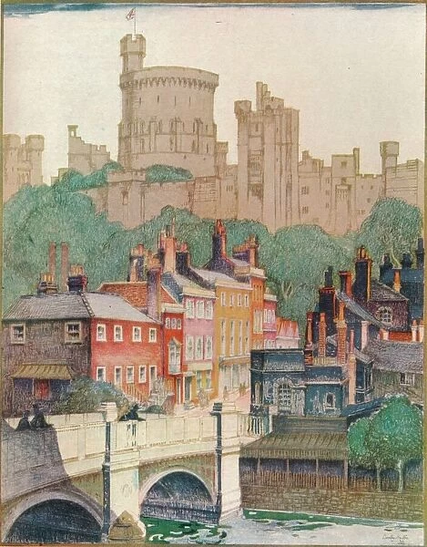 Windsor Castle, 1922. (1924). Artist: Dorothy Hutton