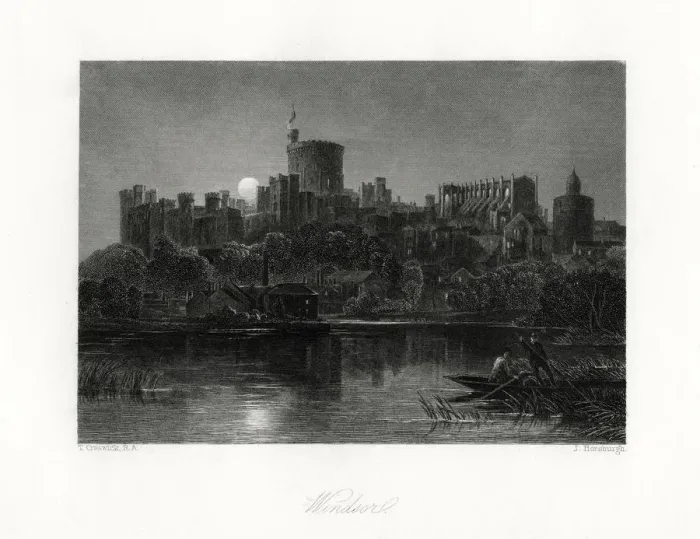 Framed Print : Windsor Castle, Berkshire, 19th century. Artist: J Horsburgh Framed Print : Windsor Castle, Berkshire, 19th century. Artist: J Horsburgh