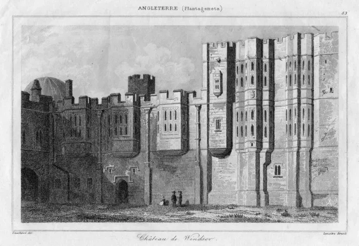 Framed Print : Windsor Castle, Berkshire, 19th century. Artist: Lemaitre Framed Print : Windsor Castle, Berkshire, 19th century. Artist: Lemaitre