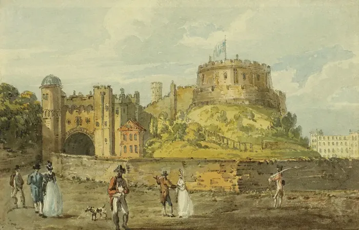 Framed Print : Windsor Castle, c1792. Creator: Thomas Girtin Framed Print : Windsor Castle, c1792. Creator: Thomas Girtin