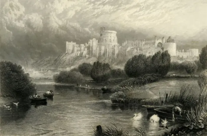 Framed Print : Windsor Castle, c1870 Framed Print : Windsor Castle, c1870
