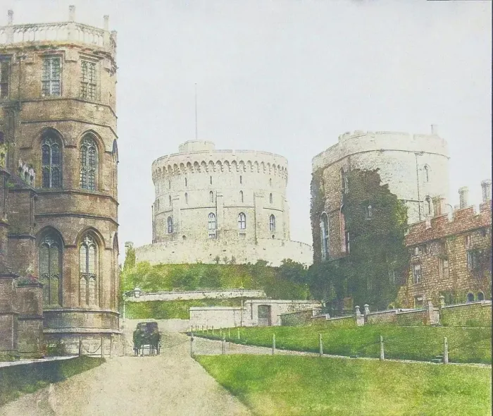 Framed Print : Windsor Castle, June 1841. Creator: William Henry Fox Talbot Framed Print : Windsor Castle, June 1841. Creator: William Henry Fox Talbot
