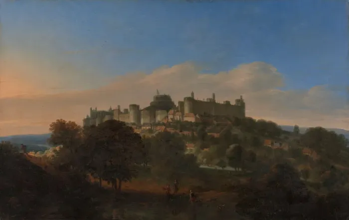 Framed Print : Windsor Castle from the South, after 1681. Creator: Unknown Framed Print : Windsor Castle from the South, after 1681. Creator: Unknown